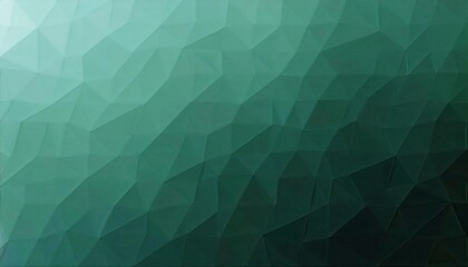 Obraz premium low poly green geometric background with triangular pattern, modern abstract texture for digital design, web and print