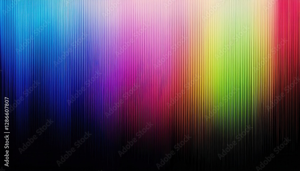 Poster vibrant vertical gradient texture with multicolor spectrum transition from pink to blue, abstract digital background