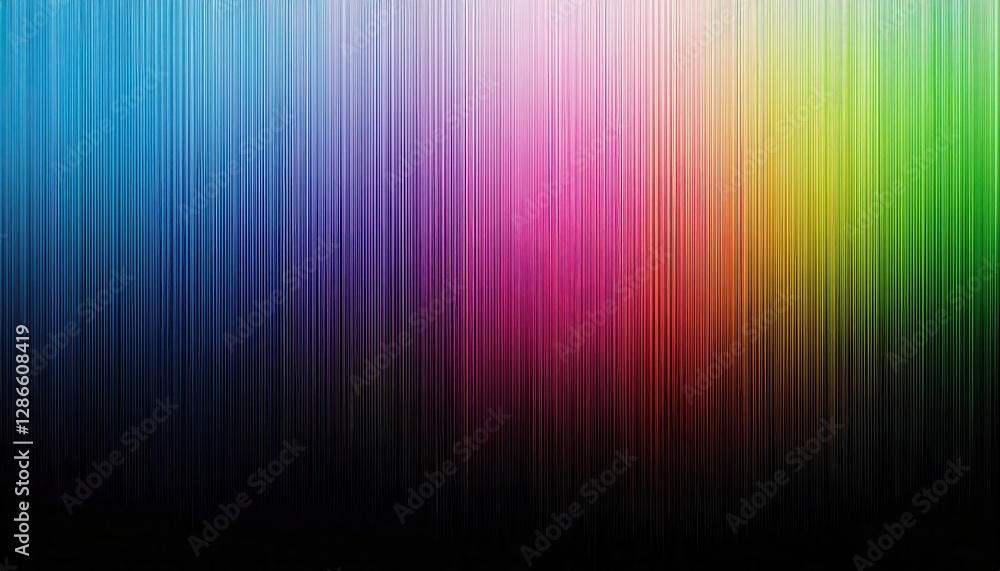 Poster vibrant vertical gradient texture with multicolor spectrum transition from pink to blue, abstract digital background