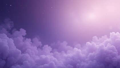 Fototapeta premium Dreamy clouds at sunset fantasy landscape digital artwork ethereal atmosphere wide angle imagination