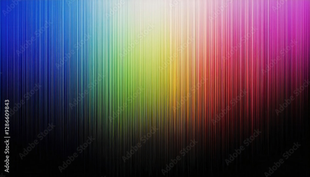 Poster vibrant vertical gradient texture with multicolor spectrum transition from pink to blue, abstract digital background