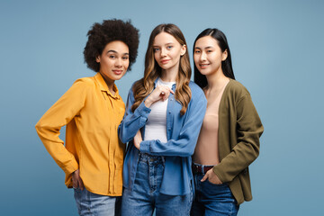 Fototapeta premium Diverse group of confident young professionals smiling together