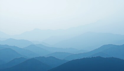 Obraz premium Remote gigapixel mountain landscape with mysterious atmosphere