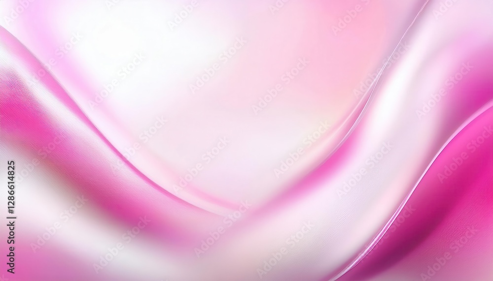 Poster soft pink abstract wave texture with silky gradient, elegant flowing motion, modern digital art for 