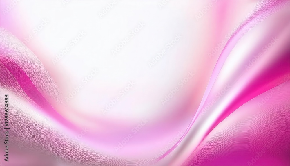 Poster soft pink abstract wave texture with silky gradient, elegant flowing motion, modern digital art for 