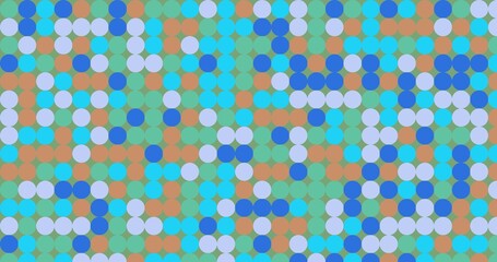 Abstract Pattern of Circles in Pastel Colors (3)