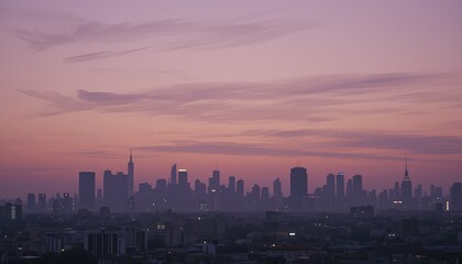 Silhouette sunset cityscape urban skyline photography evening aerial serenity