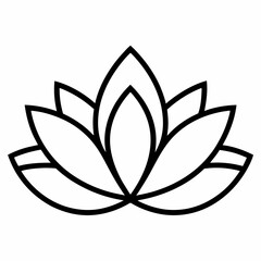 vector illustration of a lotus flower