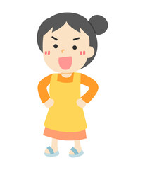 自信満々な女性