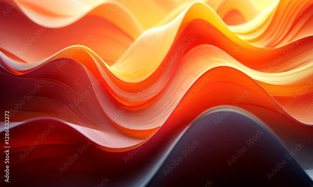 Poster abstract colorful fluid background with wavy dynamic shapes, perfect for presentations