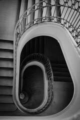 Fototapeta premium spiral staircase in a building