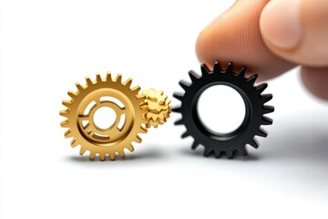 Interlocking gears symbolize teamwork, collaboration, and the synergy of combined efforts towards a common goal.