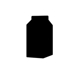 Carton Milk silhouette vector icon sign symbol illustration design.