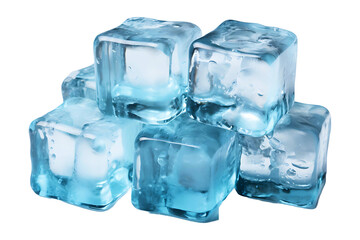 Ice isolated on transparent background
