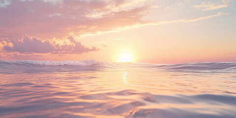 HDRI open ocean at sunset