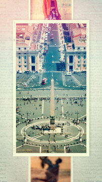 Images Carousel Slideshow Widget. Vertical Stories for Social Media.