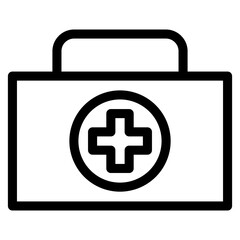 Obraz premium First Aid Kit Outline Icon