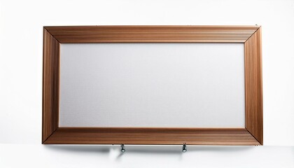 blank white board isolated on white background. Generative AI.