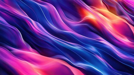 A fluid, wavy design with vivid multicolor gradients, creating a futuristic and dynamic visual effect, perfect for digital and tech concepts.