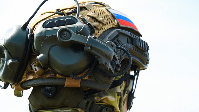 A Russian soldier modern military gear