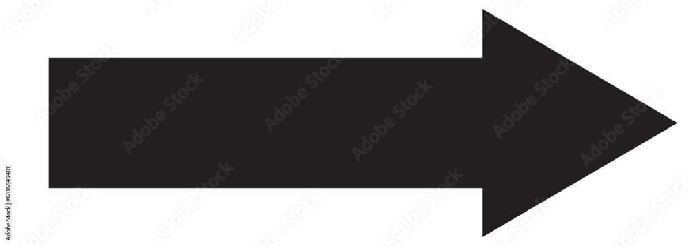 Poster long arrow. black arrow pointing right. black large arrow pointing right. bold thine long arrow. vec
