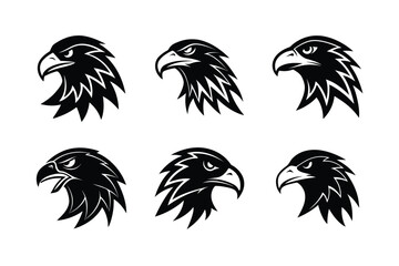 Set of Eagle head icon .Eagle-vector,   art,