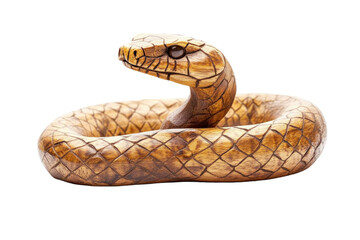 Fototapeta premium A snake made of wood crafting 