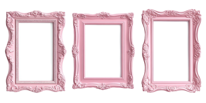 A set of four photo frames