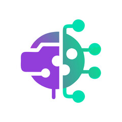 Obraz premium Digital technology illustration showcasing innovation and creativity