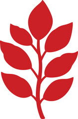 Atemoya Red Silhouette Vector Illustration &ndash; Tropical Fruit Outline for Design