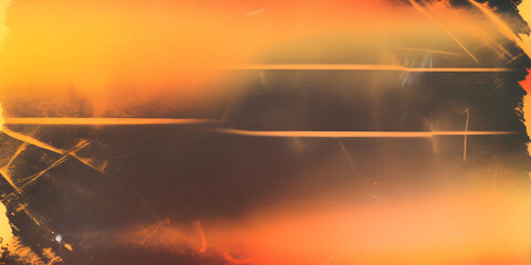 Abstract gradient blurred background Warm Golden and Dark Brown film grain texture, template with elegant design minimal style composition, Trendy overlay gradient grainy scratches texture