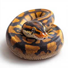 Obraz premium Boa Constrictor Isolated on White Background