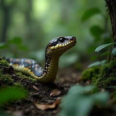 Fototapeta premium Snake in nature