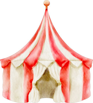 recommend clip art: watercolor circus tent