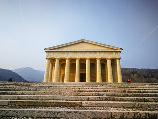 View of the Canova Temple, Possagno, Treviso, Italy