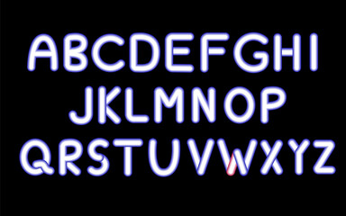 3d neon alphabet blue vector
Vector volumetric neon alphabet, English letters