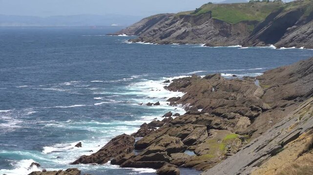 View of the rocky coast in the Bay of Biscay - 315
