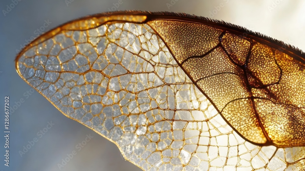 Aufkleber intricate structure of a butterfly wing under natural light with textured patterns