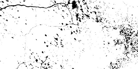 Distressed black texture. Dark grainy texture on white background. Dust overlay textured. Grain noise particles. Rusted white effect. Grunge design elements. Vector illustration, EPS 10.