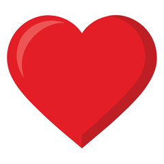 red heart vector illustration
