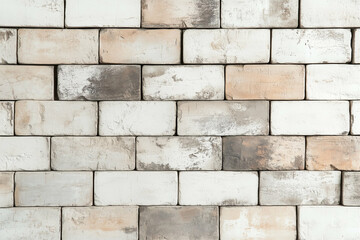 Obraz premium Brick wall texture background. Beige brick wall. Brick wall surface