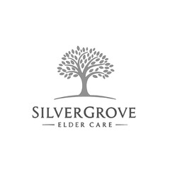 Obraz premium Abstract Logo for Elder Care Services With a Tree Design