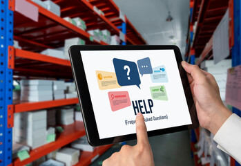 Help screen on the website provide answer to FAQ frequently asked question snugly with knowledge information and solution by customer support