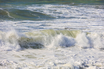 Powerful Waves Crashing on the Coast, Paphos, Cyprus, 24.11.2024..
