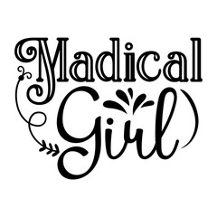 Madical girl SVG Design
