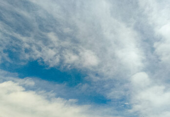 Blue Sky with White Clouds - Sky Background