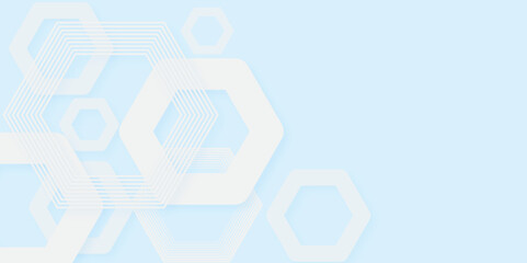 Abstract futuristic blue background with hexagon. Abstract blue background design. Illustration. Vector. Hexagon. Blue. 