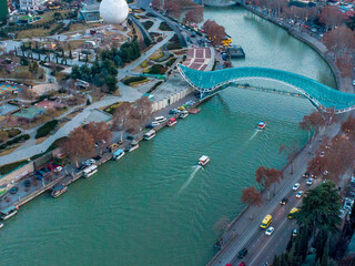aERIAL VIEW ON tBILISI AND kURA RIVER © Marat Lala