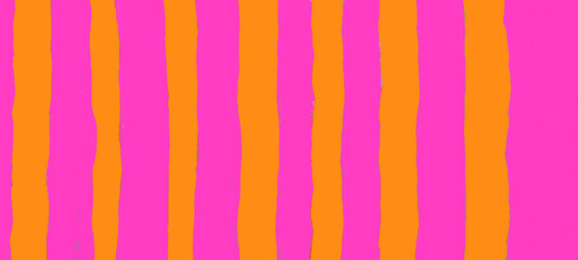 Vibrant stripes, neon pink background, bold yellow lines, geometric pattern, retro aesthetic, high contrast colors