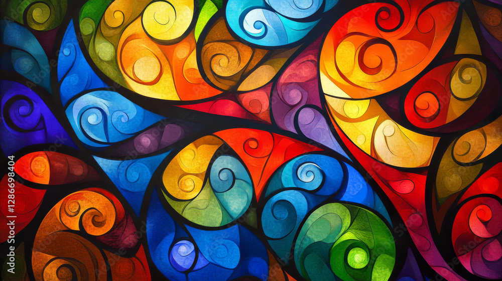 Aufkleber abstract vector colorful background with transparent smoke
